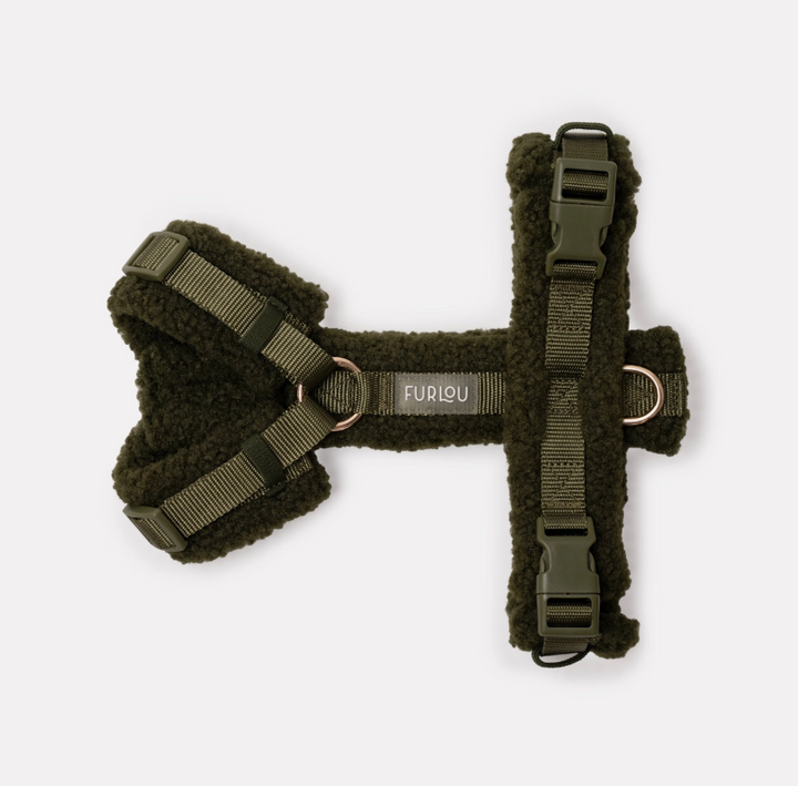 Moss Green Sherpa Harness | Furlou - Babelle