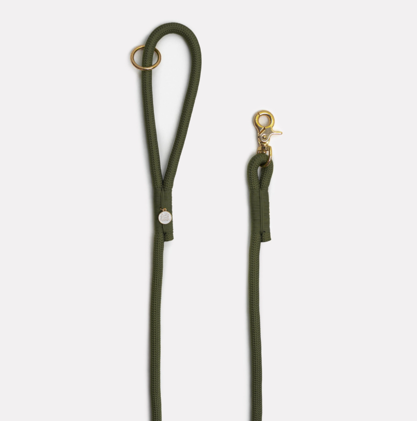 Moss Green Leash | Furlou - Babelle