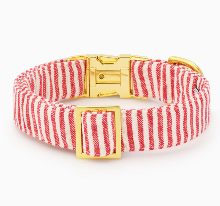 Red Stripe Collar | The Foggy Dog - Babelle
