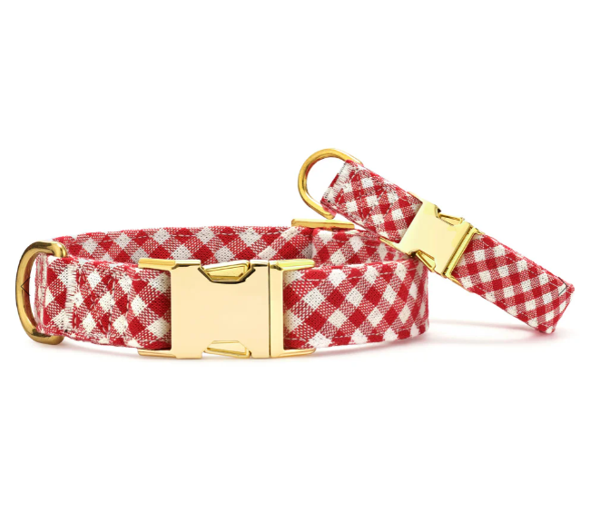 Red Gingham Collar | The Foggy Dog - Babelle