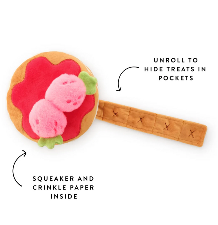 Strawberry Pancake Snuffle Toy| The Foggy Dog