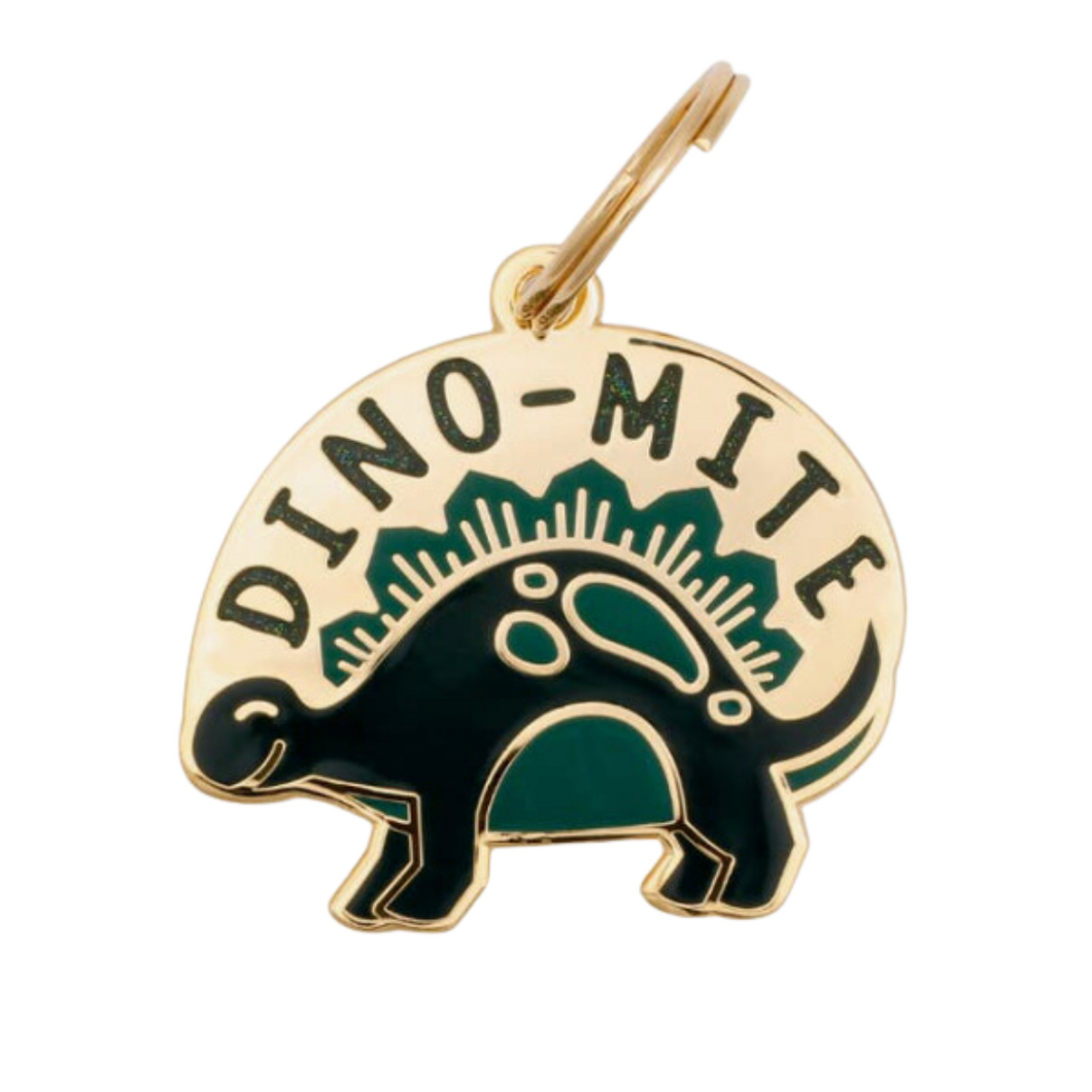 Dino-mite tag  | Two Tails Pet Company - Babelle
